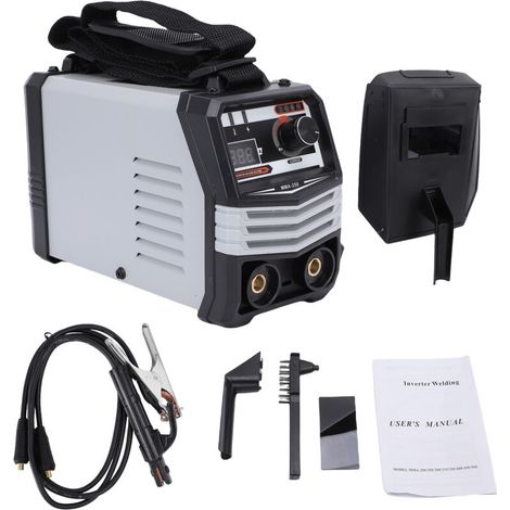 Poste à souder portable à technologie Inverter IGBT, affichage numérique, système de refroidissement performant et protections multiples pour électrodes de 1 à 5 mm, prise UE