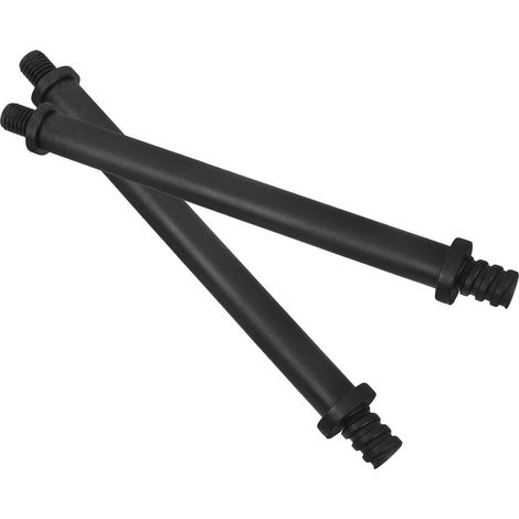 2 Pièces Brosse Toilette Noir, Manche Plastique Léger (1/5)
