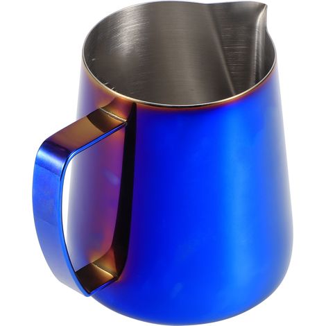 Pichet à mousser le café 400 ml en acier inoxydable 304, idéal pour le latte art à la maison, au bureau ou en magasin. (1/5)