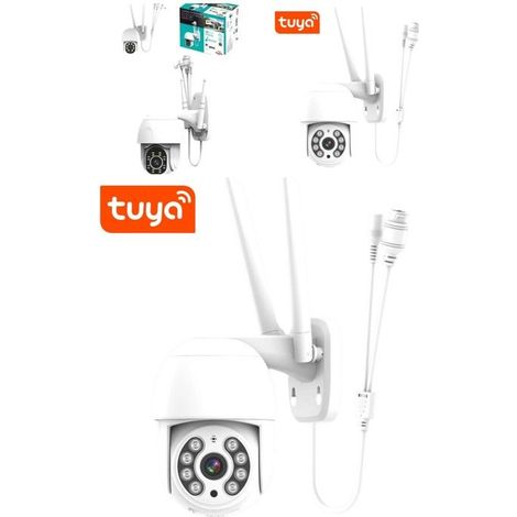 CAMERA EXTERIEURE DOME MOTORISEE WIFI FULL HD IP65 RJ45 Lecteur carte SD auto-tracking