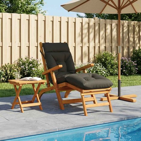 Cuscino per Lettino VIANEN 100% Poliestere Antracite vidaXL (1/5)