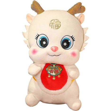 Peluche Dragon pour le Nouvel An chinois, décoration originale pour la maison, le lit ou le salon. Figurines en peluche pour dortoir, restaurant ou salon.-32cm (1/5)