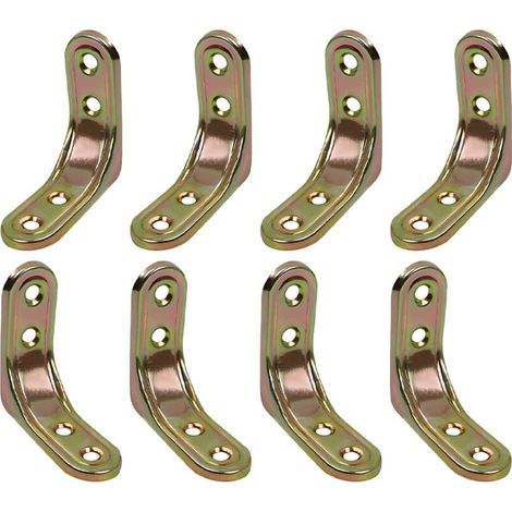 Equerre Etagere Murale,8 Pièces 5cm × 5cm Equerre Metal Etagere, Forte Capacité Portante, Pour Fixer Et Renforcer Tables, Chaises, Meubles, (1/5)