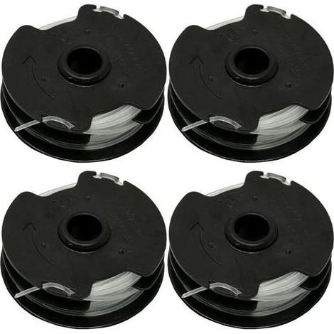 Lot de 4 bobines de rechange pour débroussailleuse sans fil, compatibles avec modèles PRT 550 A1, PRTA 20-Li C3, couleur noire (1/4)