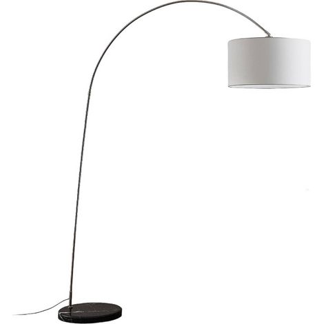 Stehlampe (Bogenleuchte) "Belinda" aus Textil für Wohnzimmer & Esszimmer von Lindby (1/5)