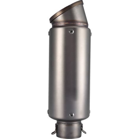 Silencieux universel oblique 51mm pour moto, échappement arrière tube de queue (3) (1/5)