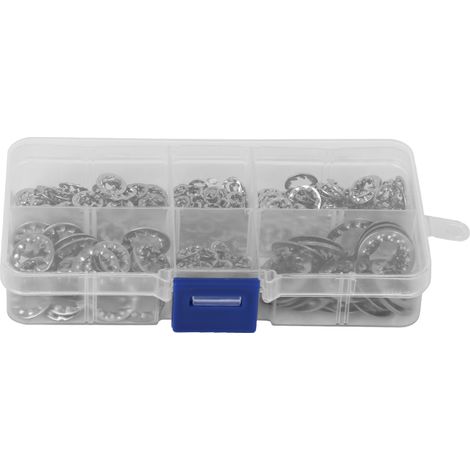 300 rondelles dentelées internes en acier inoxydable 304, boîte combinée M3 M4 M5 M6 M8 M10 (1/5)