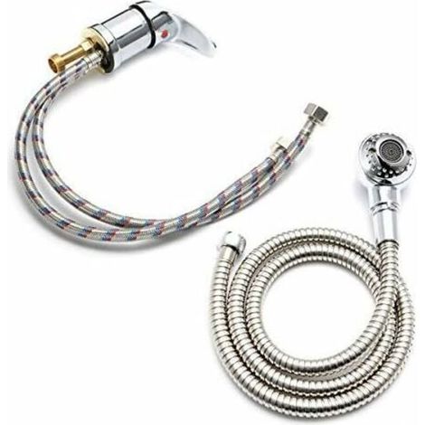 Ensemble de robinets mitigeurs pour salon de coiffure, lavabo, pommeau de douche,