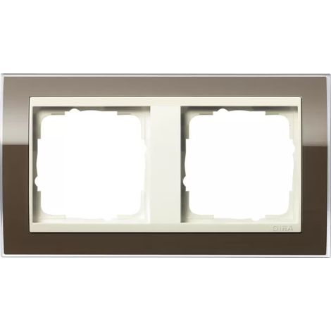 Gira Abdeckrahmen 2f Zwischenr. CW Gira Event Klar Braun [0212761], 0212 761 (1/2)