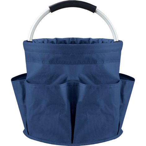 Cestino portautensili pieghevole e impermeabile,Materiale: tessuto Oxford,Borsa portaoggetti con maniglia e 6 tasche laterali,Grigio,282827 cm (1/5)