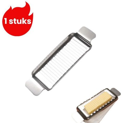 Trancheuse à Fromage - Acier Inoxydable Alimentaire - Pour Beurre Fromage Œufs Durs Foie Gras - 1 Pièce (1/5)