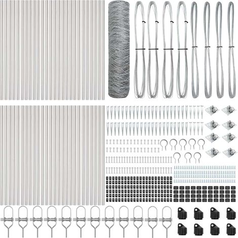 Zaunpfosten Silber