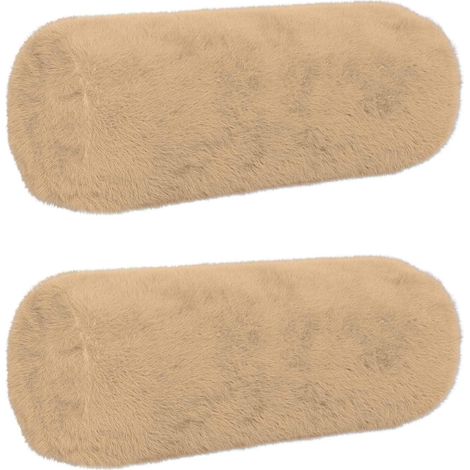 Housse de coussin 2 pc HEERLEN Crème Ø 15 x 40 cm