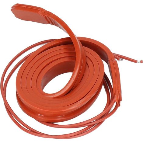 Câble Chauffant, 75W 15x1000mm Cordon Chauffant Antigel, -30°C-200°C Resistance Bande Chauffante pour Tuyaux, Climatiseurs, Compresseurs (1/5)
