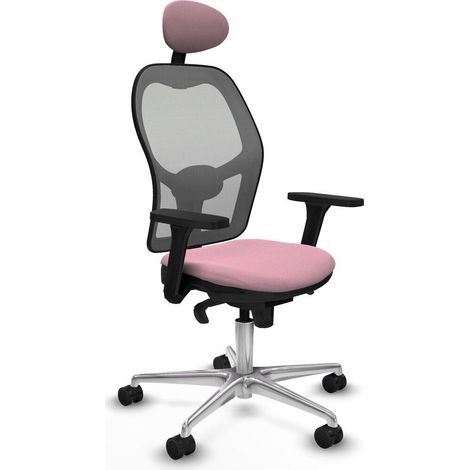 Piqueras y Crespo 3D086N1 Chaise de bureau rose ergonomique (1/3)