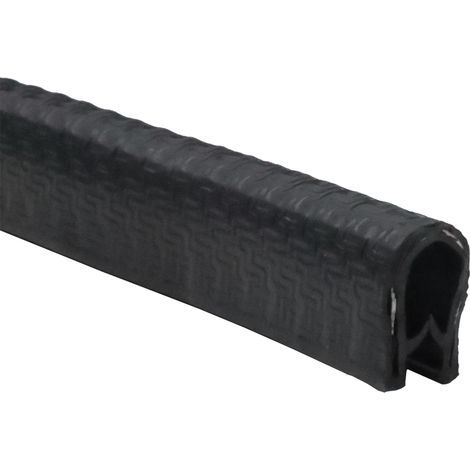 Profilé de serrage noir - PVC - 1 à 4 mm - Par mètre linéaire (1/2)