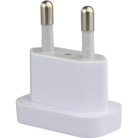 Adaptateur secteur 250 V US vers EU (Amérique, UE, Europe) - 4 unités - Blanc (1/5)