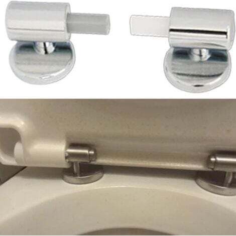 Set di meccanismi per abbassare comodamente il coperchio del WC, cerniere per sedile WC in ABS testurizzato, accessori per coperchio WC con chiusura ammortizzata