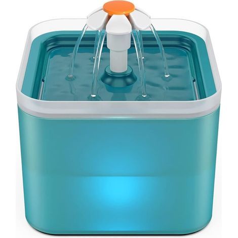 Automatischer Trinkbrunnen für Katzen und Hunde, ultraleiser Trinkbrunnen mit Aktivkohlefilter und Wasserpumpe, 2 l, Blau – Fei Yu (1/5)