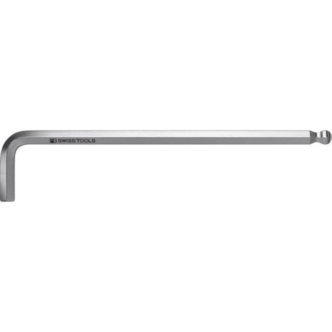 PB Swiss Tools Sechskant-Winkelschraubendreher, lang, verchromt, 2 mm, 92 x 18 mm (1/2)