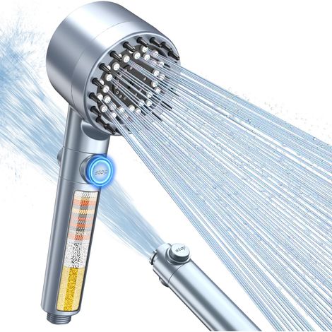 Pommeau de Douche Anti Calcaire, Filtre à 15 Couches, Haute Pression (1/5)