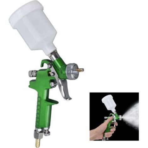 Professionelle 100-ml-Farbspritzpistole mit 1 x 1,0-mm-Düse, HVLP-Schwerkraft-Spritzpistole für Auto und Möbel (1/5)