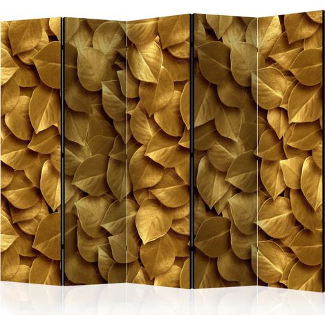Paravent 5 Volets "Golden Leaves" 172x225cm (1/2)