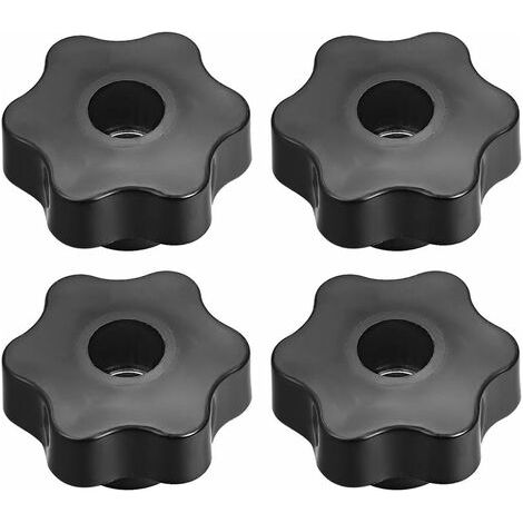 Poignée de serrage Boutons à vis Poignée M12 fileté en forme d'étoile 4pcs (1/3)