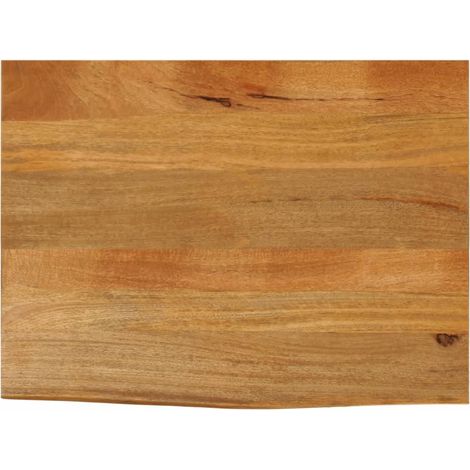 Tischplatte mit Baumkante 70x60x3,8 cm Massivholz Mango