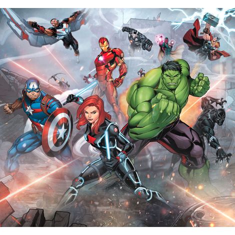 Papier peint panoramique enfant,moderne Avengers Vengeance de Rue (1/5)