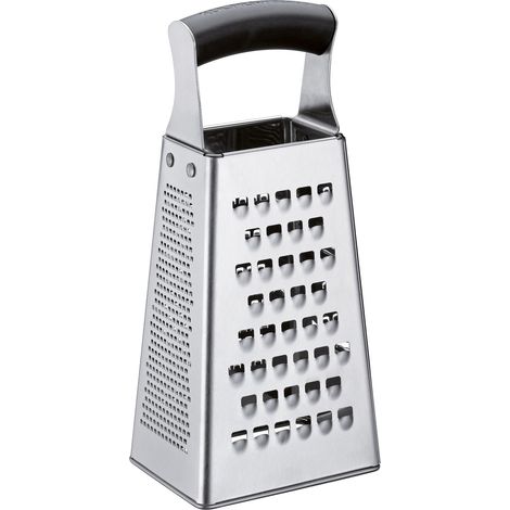Grattugia a quattro lati, acciaio inox, altezza 23,5 cm master grip / Kuchenprofi (1/3)