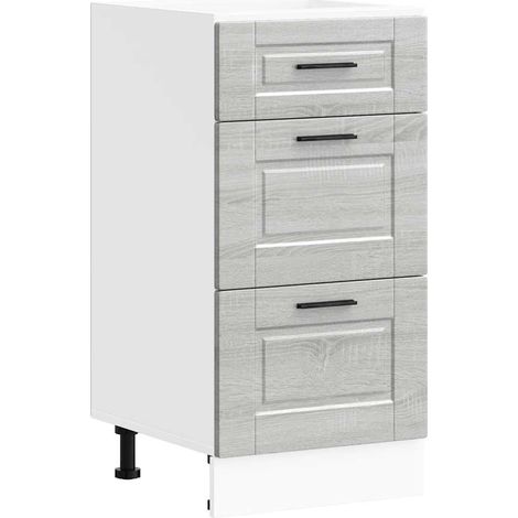 Maison Exclusive - Mueble bajo de cocina porto gris sonoma madera