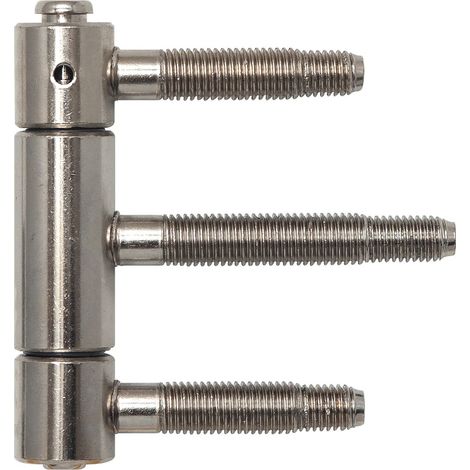 Herkula-Band 3-teilig, mit Aushängesicherung, ø 22 mm, Stahl vernickelt (1/3)