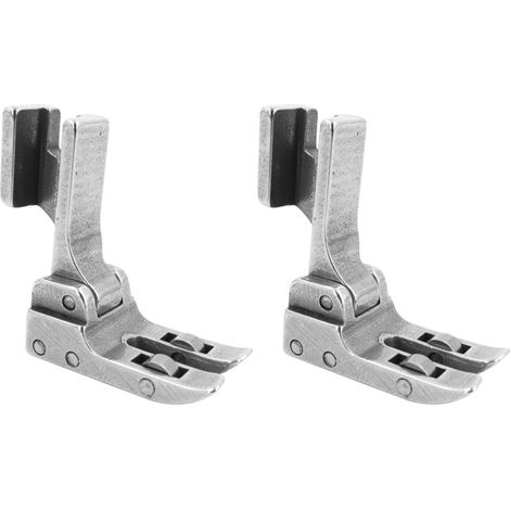 Lot de 2 pieds presseur à rouleau, acier, haute tige, pour cuir, machine à coudre industrielle (1/5)