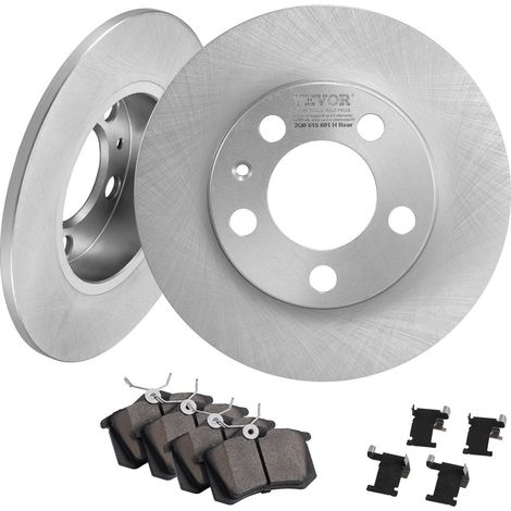Kit de Freins Arrière Compatible AUDI A3 SEAT IBIZA SKODA OCTAVIA ROOMSTER VW GOLF 4 Disques et Plaquettes Céramiques 232mm (1/5)