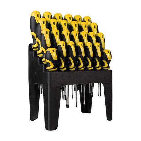 Ensemble de tournevis cruciformes 26 pièces – Embouts magnétiques – Poignée ergonomique antidérapante – Acier au chrome-vanadium