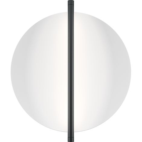 Maytoni Mira Lampada da parete moderna a LED integrata nera 3000K 200lm paralume bianco (1/5)