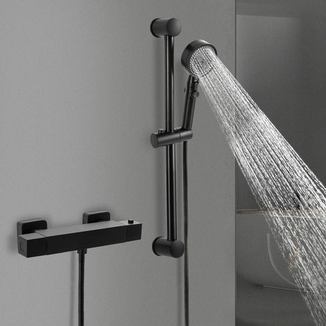 Thermostat-Dusche, Mischsystem, Thermostat-Duschset, geeignet für Zuhause, Hotels, Schulen, Apartments, Schwimmbäder, Fitnessstudios, öffentliche Einrichtungen