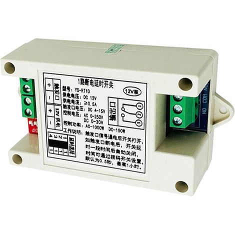 Module de temporisation 12 V à sortie unique avec réglage (1/5)