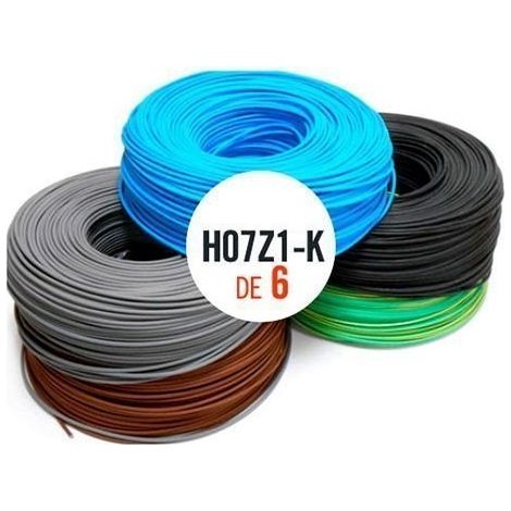 Rollo 100mtrs 6 mm. Cable Flexible Libre de Halogeno Amarillo-Verde