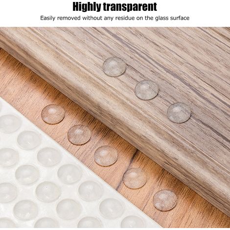 Coussinets en silicone transparents auto-adhésifs de 10 x 3 mm (100 pièces), résistants à l'usure et à la pression. (1/4)