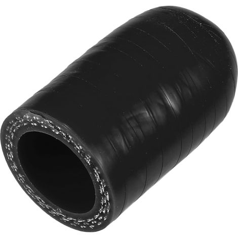 Inner Diameter 12mm Two Silicone Hose Caps for Coolant Heating Bypass Vacuum Port (Black) (1/5)