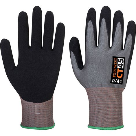 Gant Cut Ct Hr18 Schaum Nitril Farbe: Grau/Schwarz Größe XL - Portwest