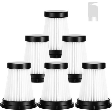 Replacement HEPA filters and 1 cleaning brush for Moosoo K12, K12 Pro, K13 cordless vacuum cleaner / Genius Invictus One 1.0 X7/2.0 cordless handheld vacuum cleaner accessories (1/5)