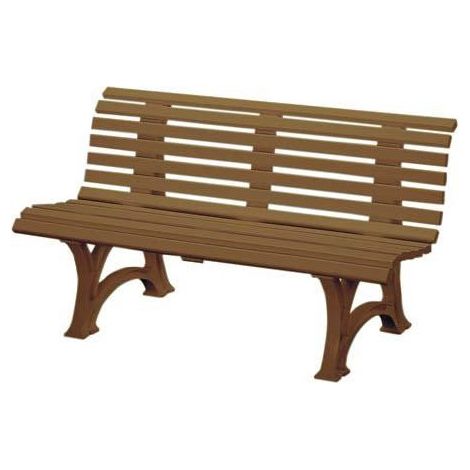 Helgoland Garden Bench 3 asientos de longitud 1500 mm marrón
