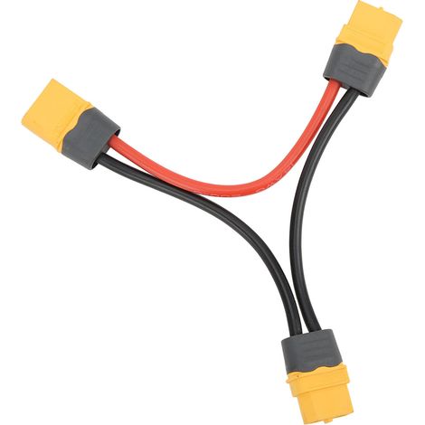 Connecteur XT60H 14AWG en silicone, câble adaptateur 1 femelle vers 2 mâles pour modèle RC (1/5)