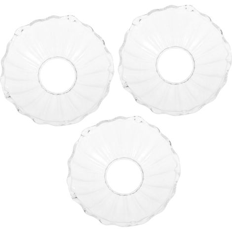 Lot De 3 Bougeoirs Décoratifs en Verre Transparent pour Bougies (1/4)
