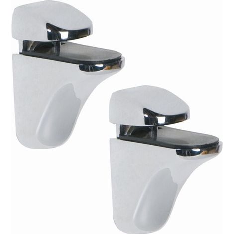 2-part adjustable glass shelf support, support for wooden/glass shelves with a thickness of 3-21 mm MUMU (1/4)