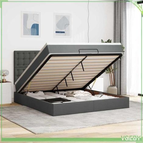 Cadre de lit ottoman - FAF7291712436024 - 160x200 cm - Rangement hydraulique - Matelas 20 cm ressorts ensachés (1/5)