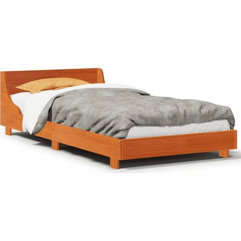 Maison Exclusive - Letto senza Materasso Marrone Cera 75x190 cm in Legno di Pino